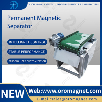 Feldspato magnetico magnetico del quartzsand del grano di specificazione 0.1~10mm del rullo della macchina 150x1200mm del separatore del nastro trasportatore